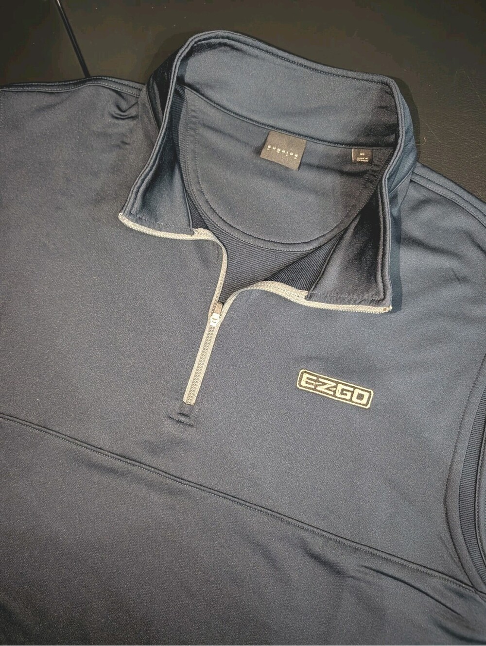 Dunning Golf Quarter Zip Performance Vest Navy Blue XL EZGO